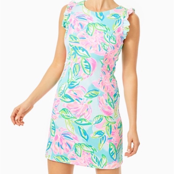 Lilly Pulitzer Dresses & Skirts - Lilly Pulitzer Carmelisa shift dress Totally Blossom size 14 NWT